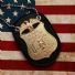 美国联邦调查局 FBI 金属徽章 腰牌 纯牛皮制作