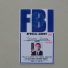 个性定制卡片 美国联邦调查局 FBI 竖版胸卡PVC证件卡