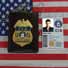 个性动漫卡包 证件包 美国中央情报局CIA金属徽章珠链卡包
